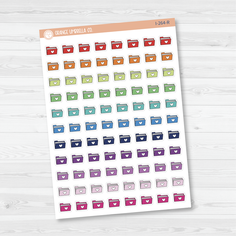 CLEARANCE | File Folder Purge/Dump Icon Planner Stickers | I-264