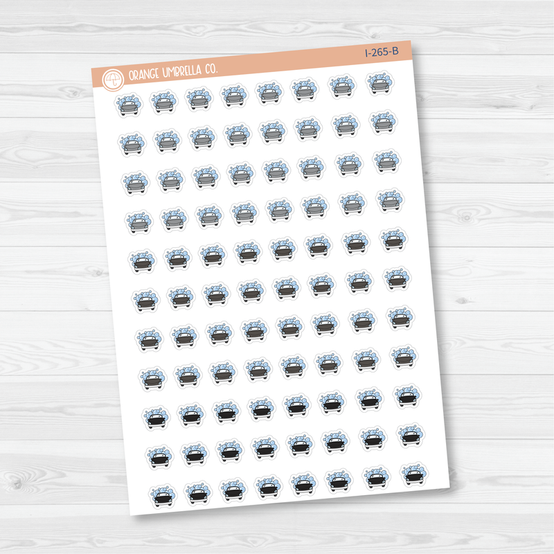 Wash Car Icon Planner Stickers | I-265