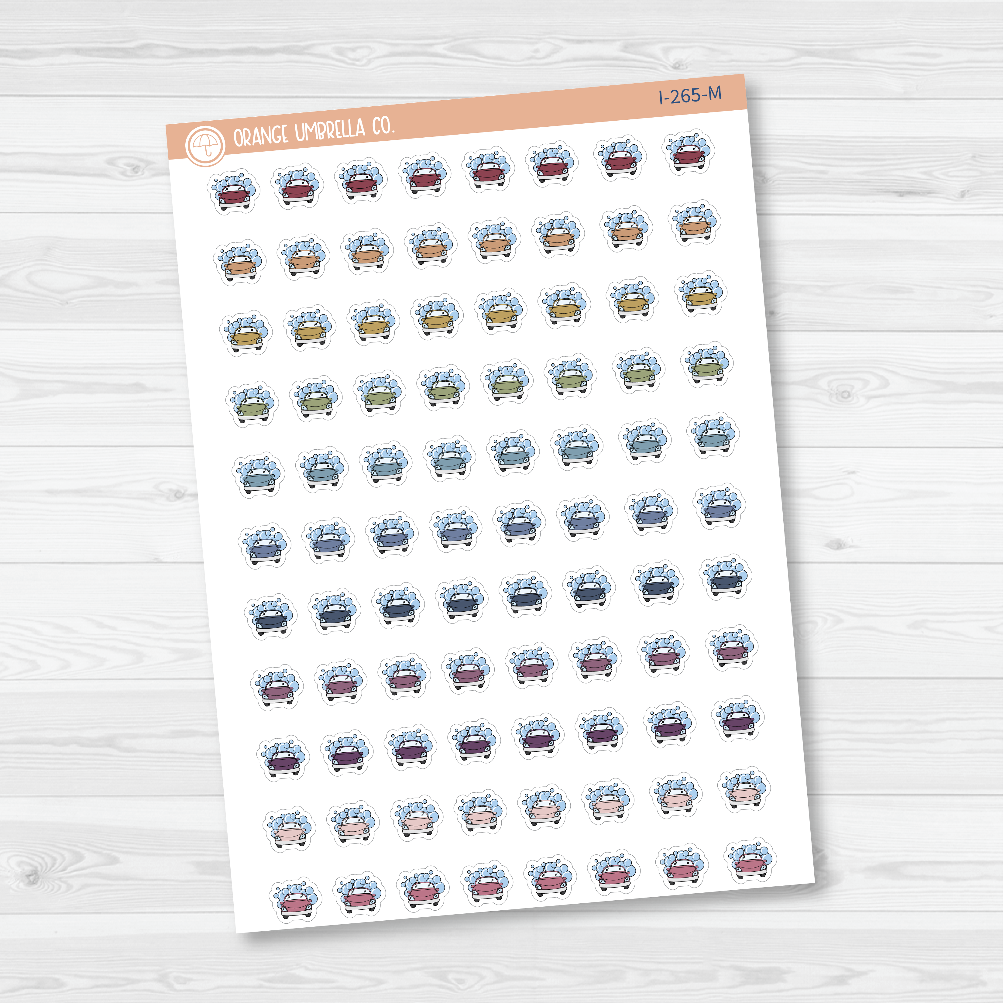 Wash Car Icon Planner Stickers | I-265