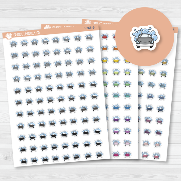 Wash Car Icon Planner Stickers | I-265