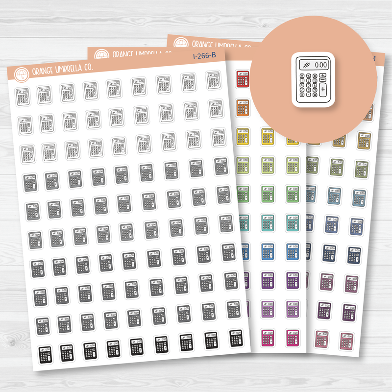 Budget Time Calculator Icon Planner Stickers | I-266
