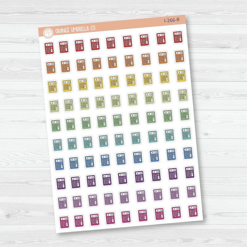 Budget Time Calculator Icon Planner Stickers | I-266