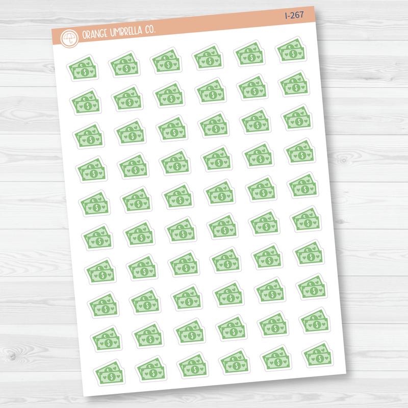 Budget Time Money Icon Planner Stickers | I-267