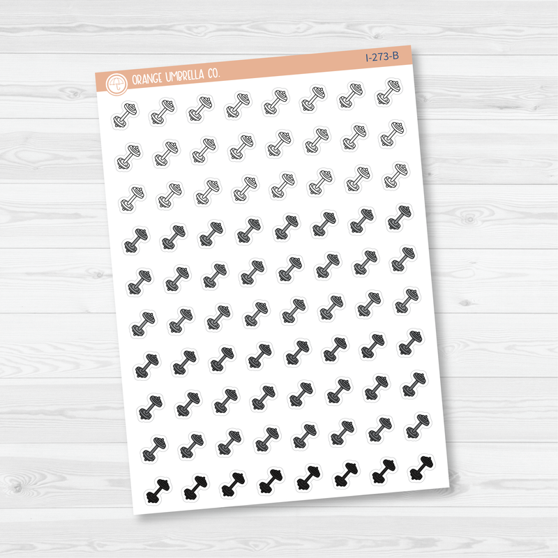 Dumbbells Icon Planner Stickers | I-273