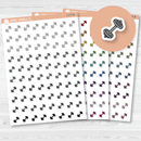 Dumbbells Icon Planner Stickers | I-273