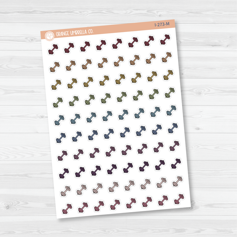 Dumbbells Icon Planner Stickers | I-273