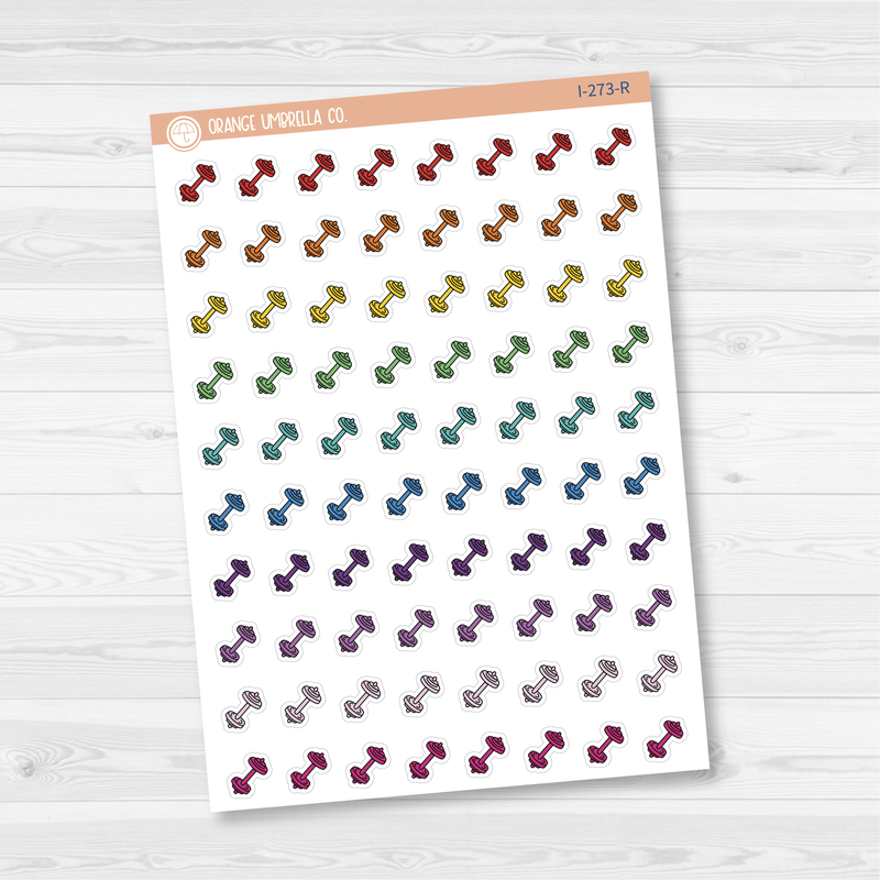 Dumbbells Icon Planner Stickers | I-273