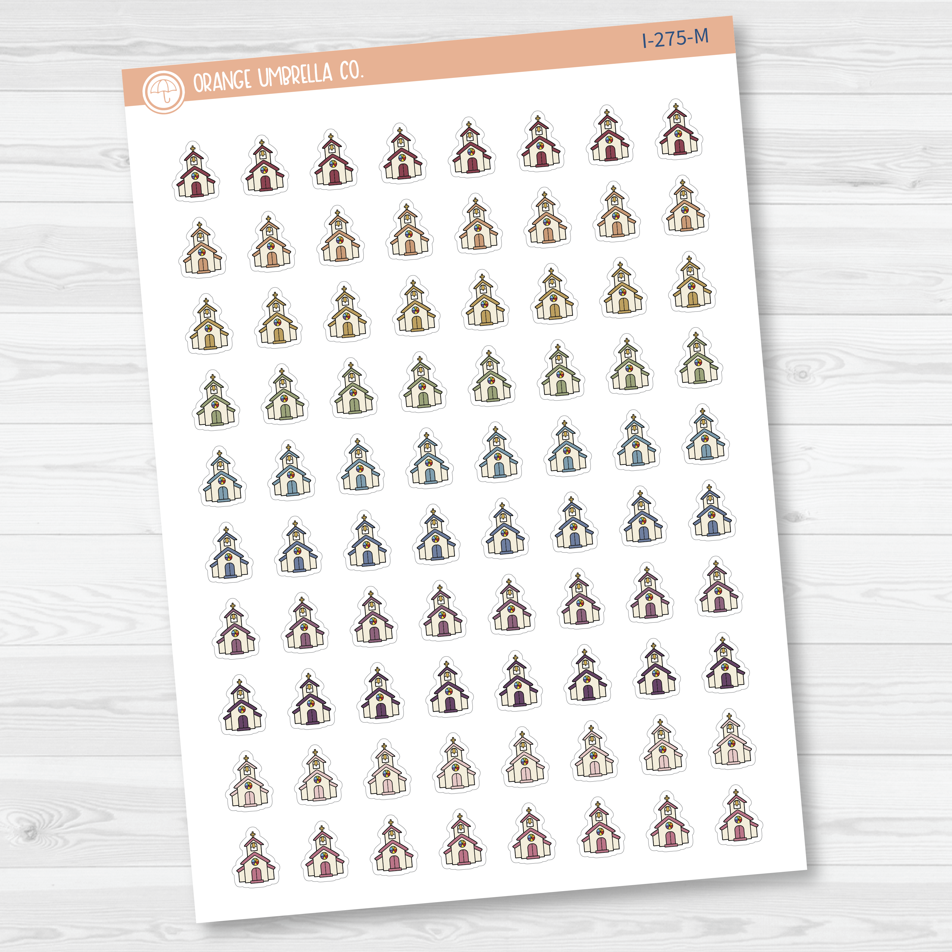 Church Icon Planner Stickers | I-275