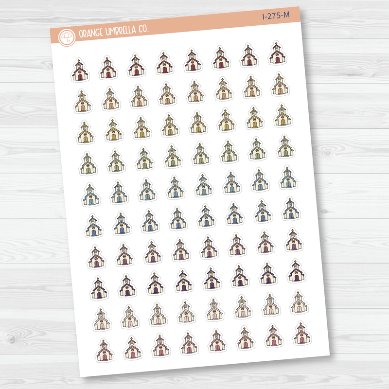 Church Icon Planner Stickers | I-275