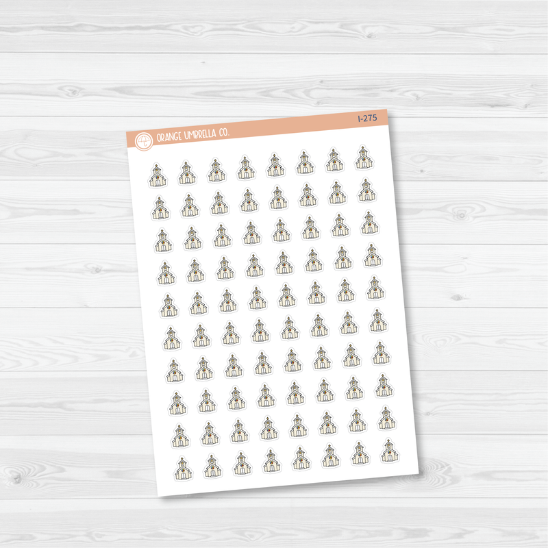 Church Icon Planner Stickers | I-275