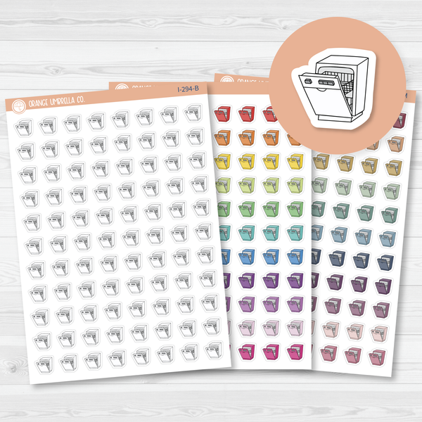 Dishwasher Icon Planner Stickers | I-294