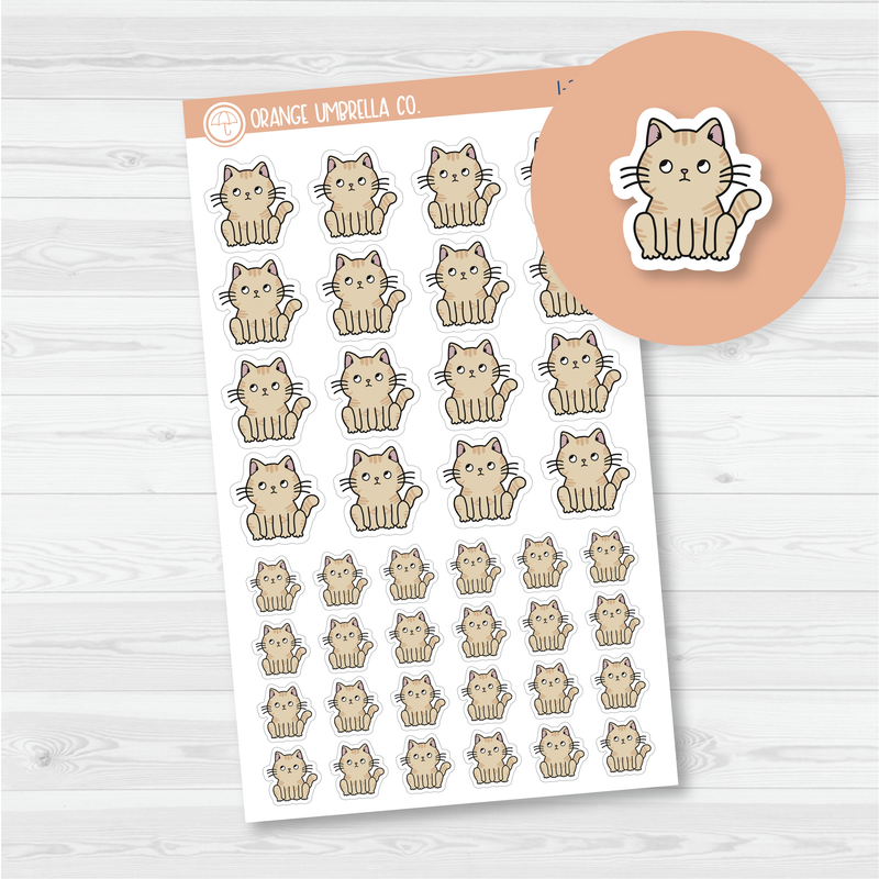 Spazz Cat Eye Roll Icon Planner Stickers | I-310