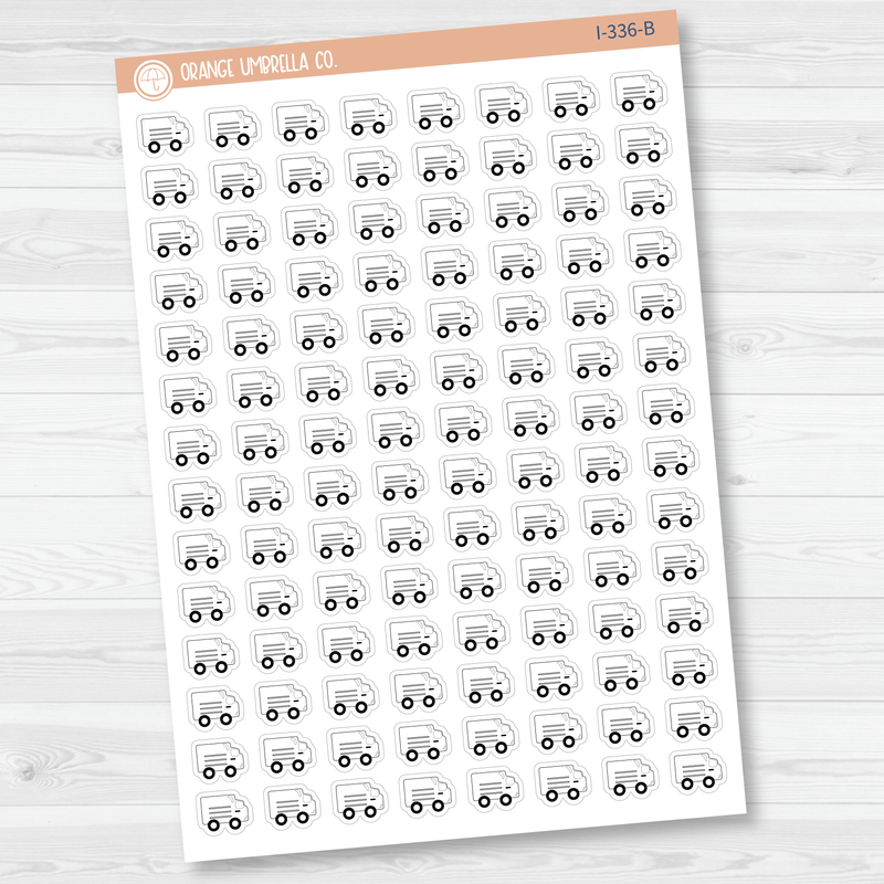 Delivery Truck Mail Truck Icon Planner Stickers | I-336