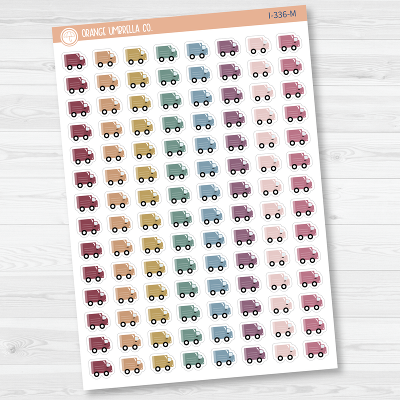 Delivery Truck Mail Truck Icon Planner Stickers | I-336