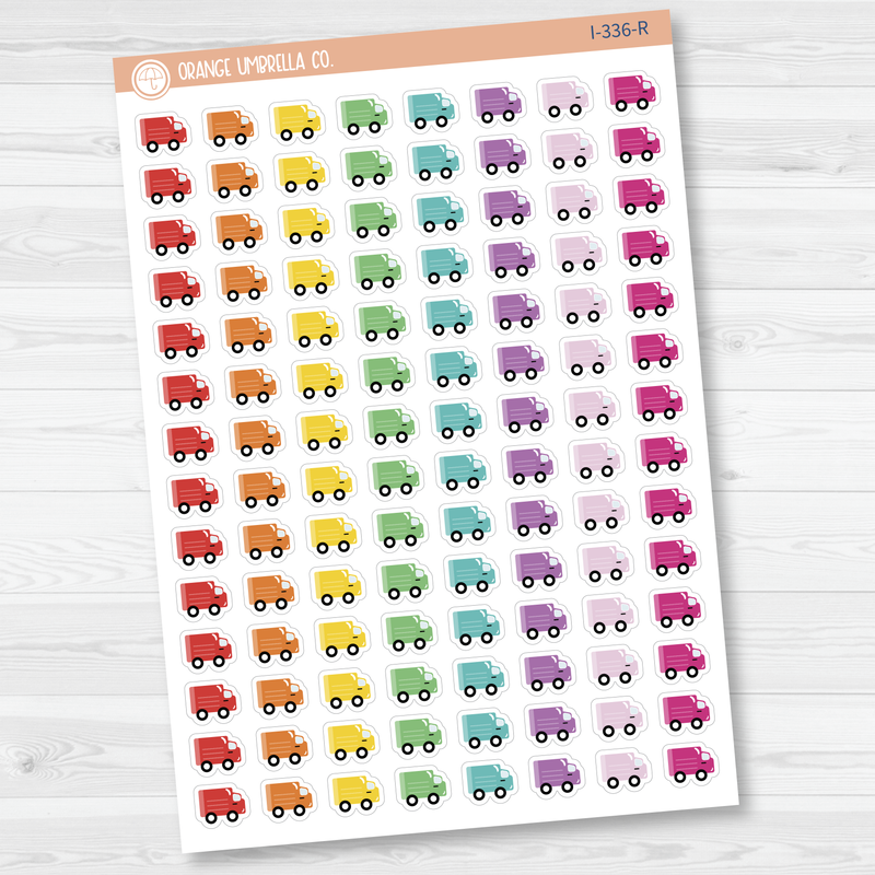 Delivery Truck Mail Truck Icon Planner Stickers | I-336