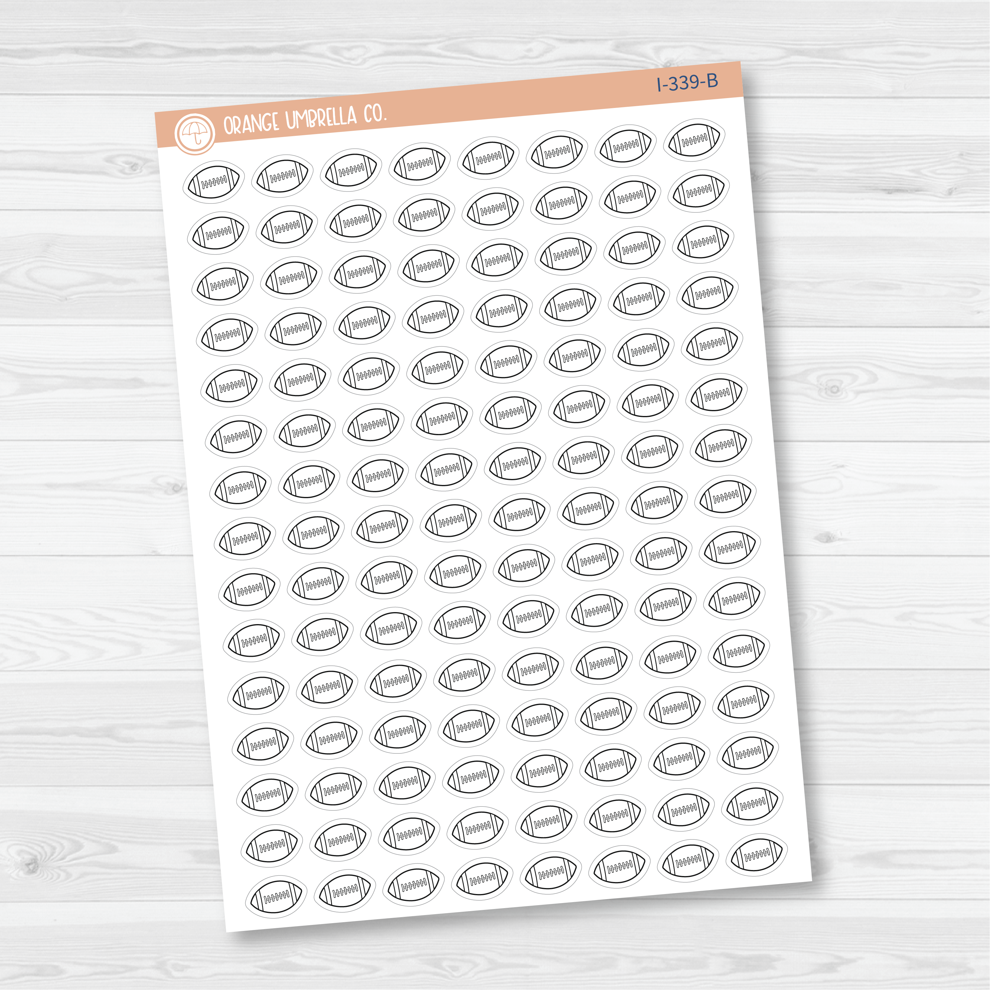 Football Icon Planner Stickers | I-339