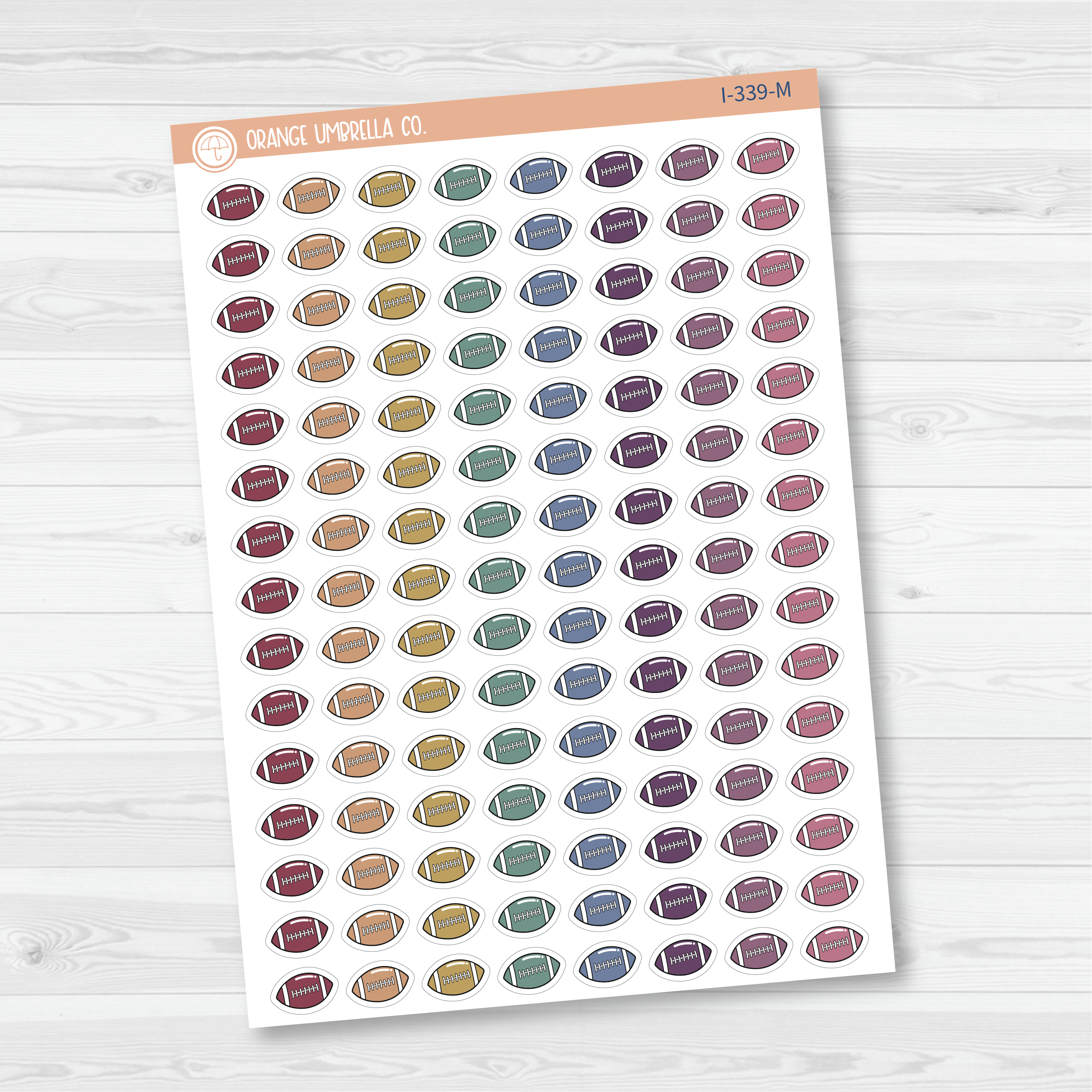 Football Icon Planner Stickers | I-339