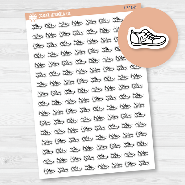 Shoe Doodle Icon Planner Stickers | I-341-B