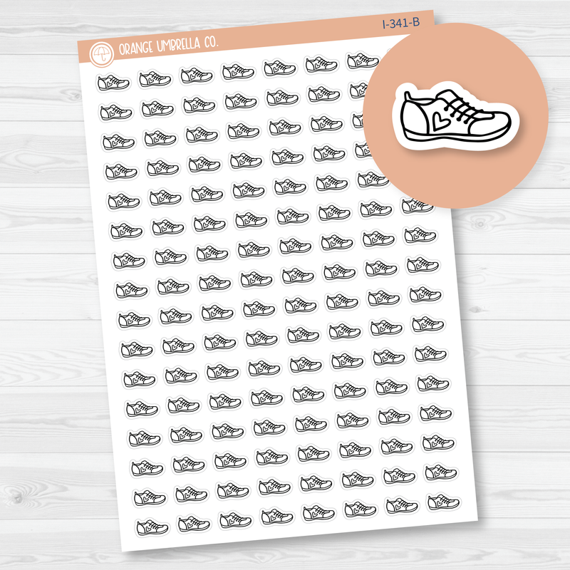 Shoe Doodle Icon Planner Stickers | I-341-B