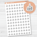 Birthday Cake Doodle Icon Planner Stickers | I-348-B