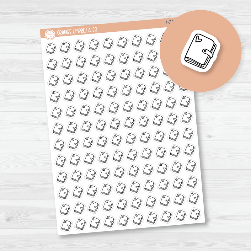 Planner/Journal Doodle Icon Planner Stickers | I-355-B