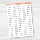 Glasses Doodle Icon Planner Stickers | I-379