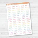 Glasses Doodle Icon Planner Stickers | I-379