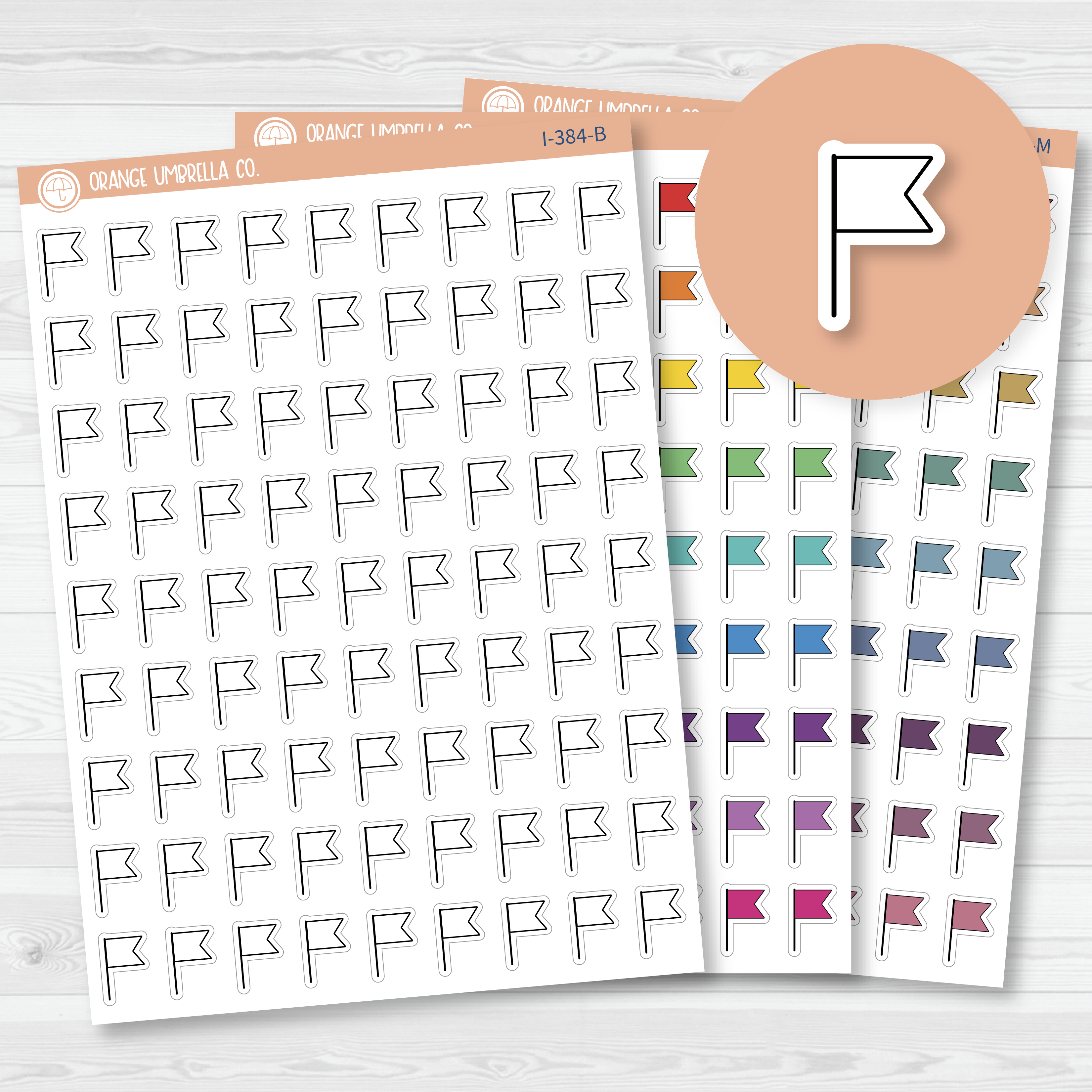 Priority Flag Icon Planner Stickers | I-384
