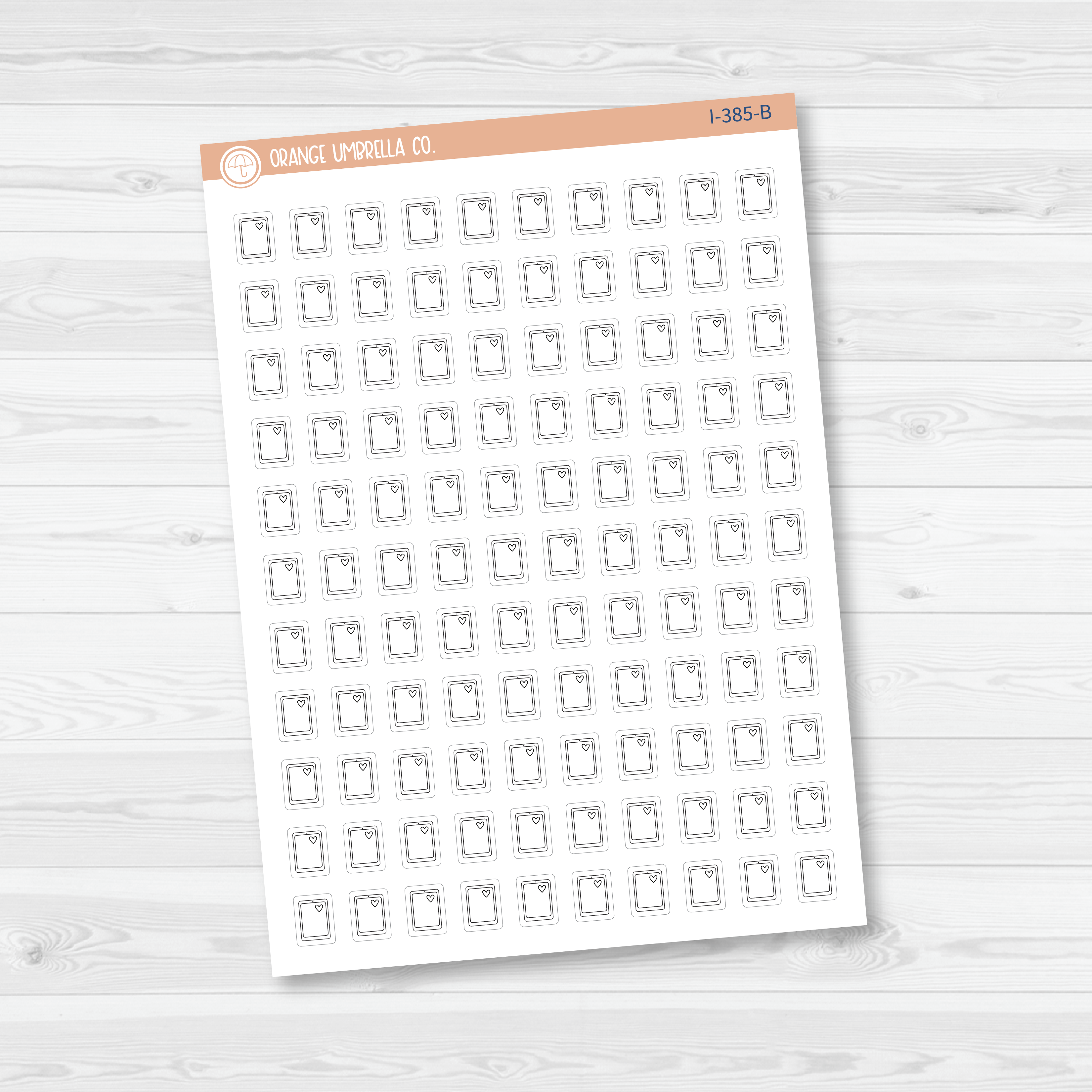 E-Reader/Tablet Icon Planner Stickers | I-385-B