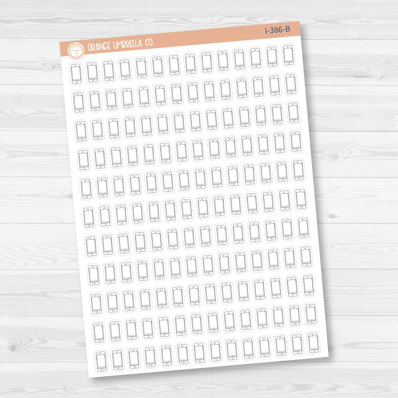 Cell Phone Icon Planner Stickers | I-386