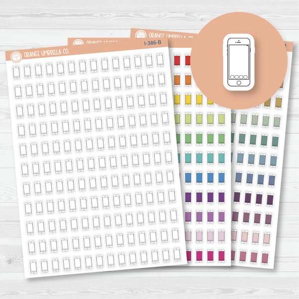 Cell Phone Icon Planner Stickers | I-386