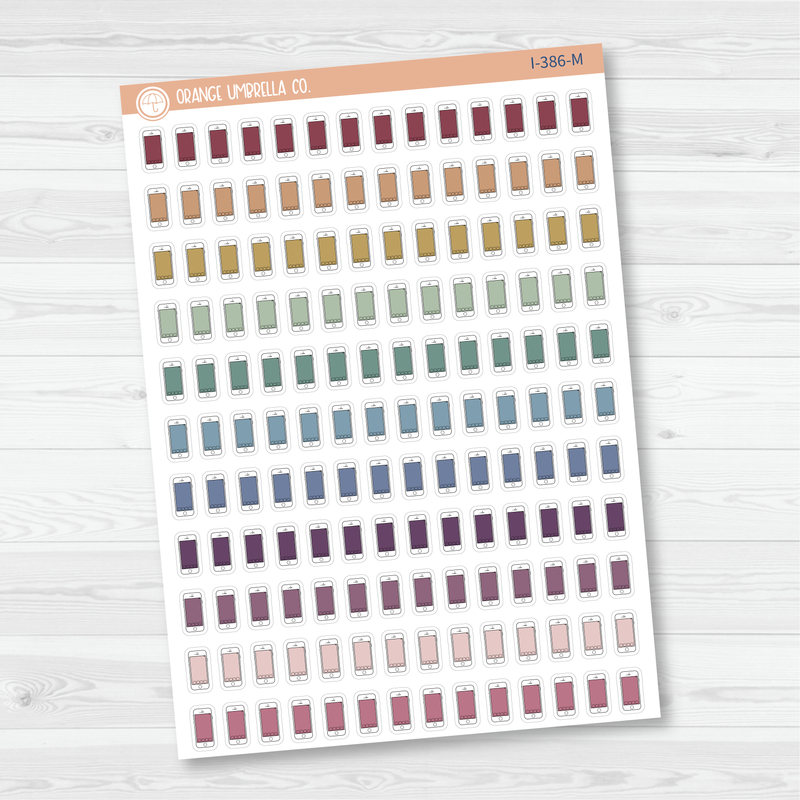 Cell Phone Icon Planner Stickers | I-386