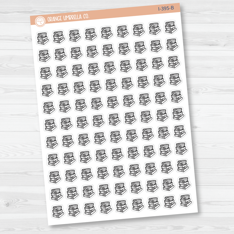 Book Stack Icon Planner Stickers | I-395