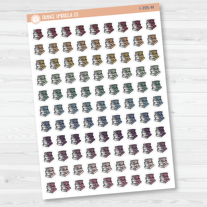 Book Stack Icon Planner Stickers | I-395