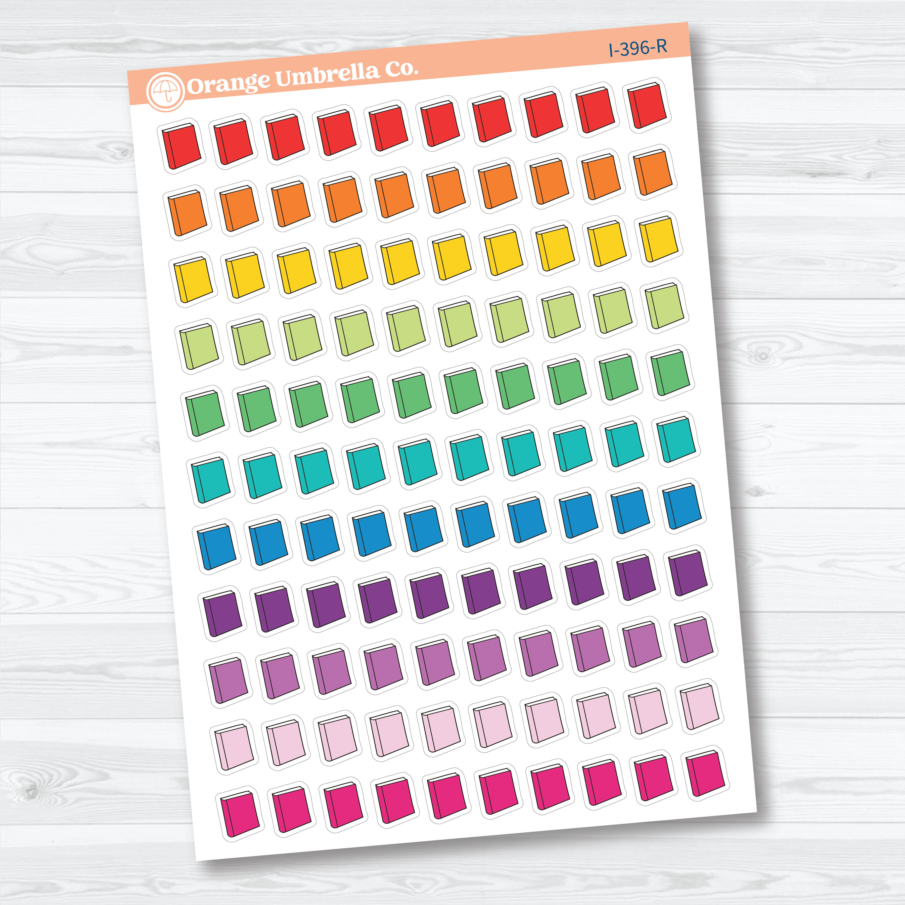 Hand Doodled Book Reading Icons | Planner Stickers | I-396