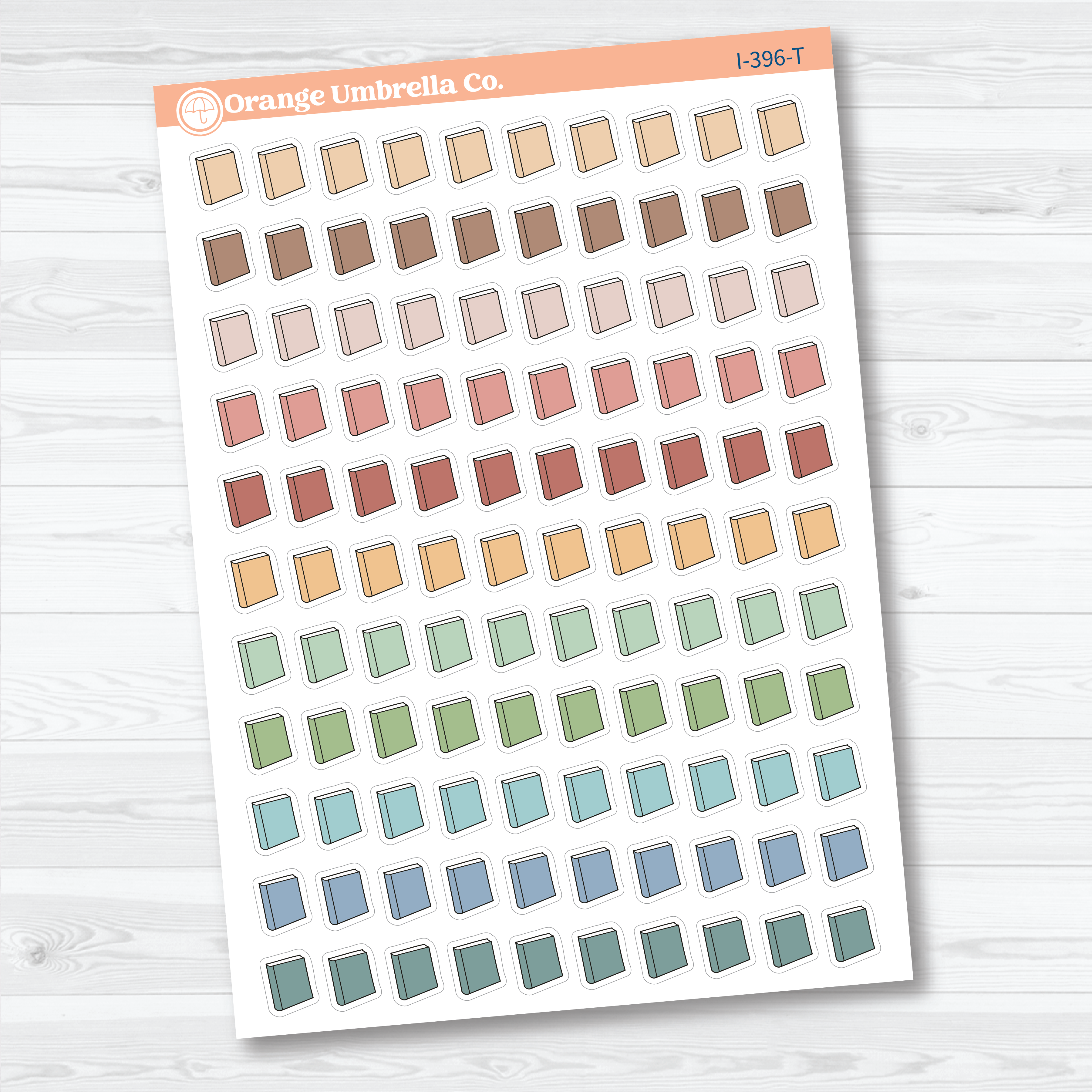 Hand Doodled Book Reading Icons | Planner Stickers | I-396