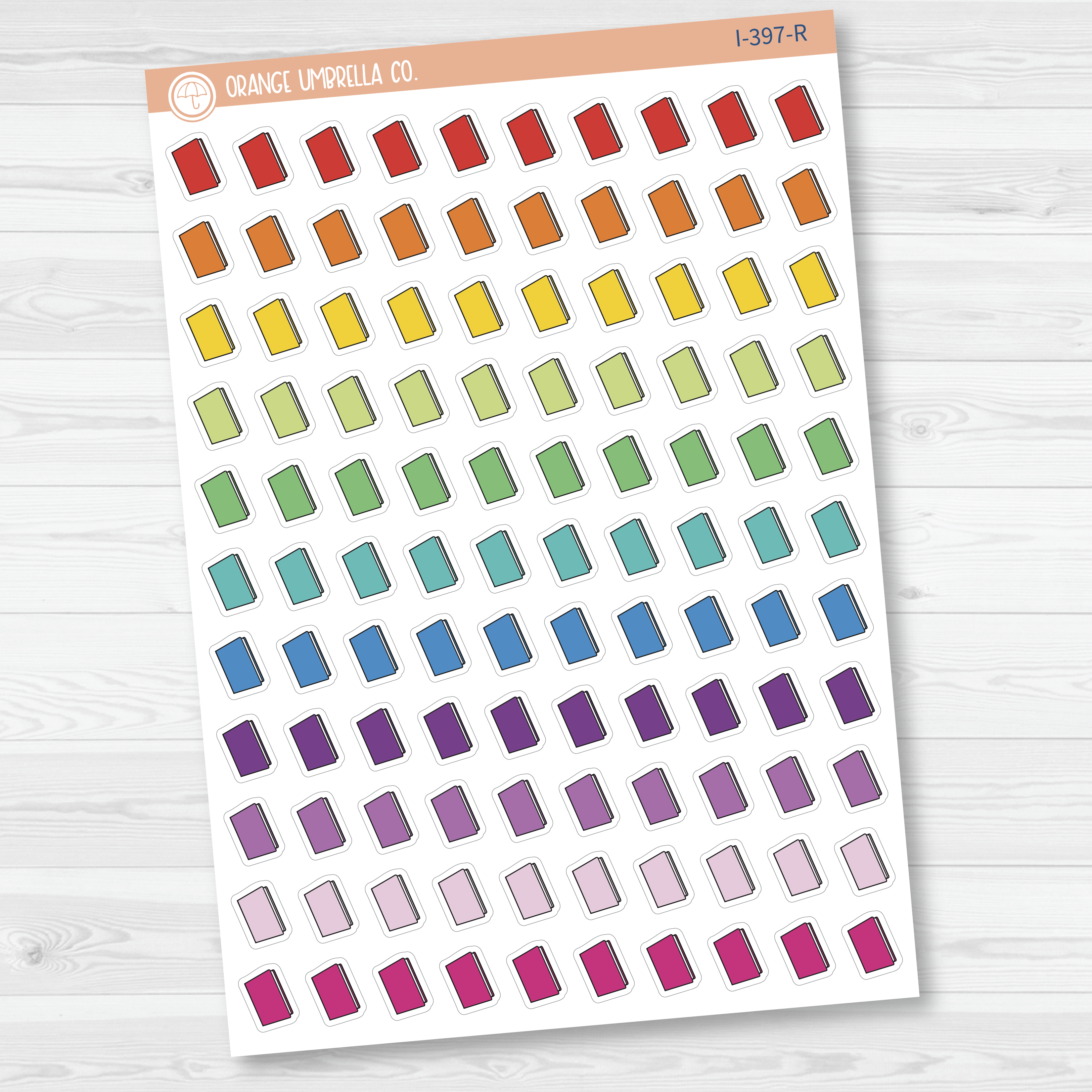 Hand Doodled Book Icon Planner Stickers | I-397