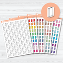 Hand Doodled Book Reading Icon planner stickers sheet with sketch-style book icons by Orange Umbrella Co
