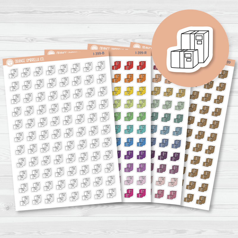 Moving Boxes Icon Planner Stickers | I-399