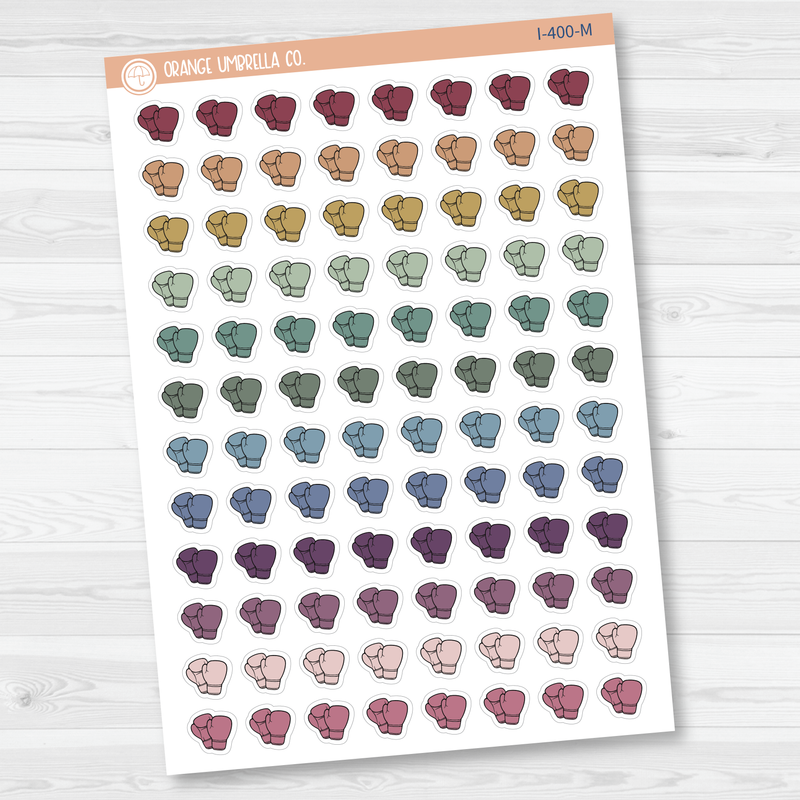 Boxing Gloves Icon Planner Stickers | I-400