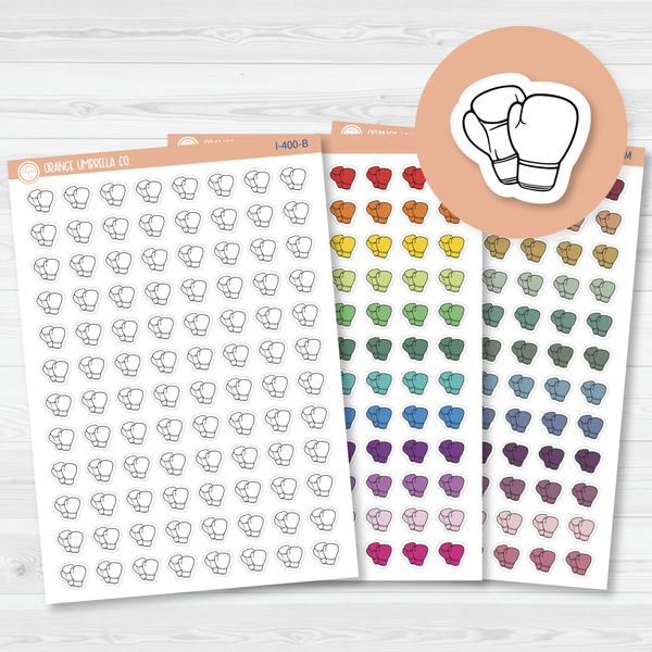 Boxing Gloves Icon Planner Stickers | I-400