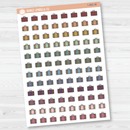 Suitcase Hand-Doodled Icon Planner Stickers | I-401