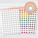 Suitcase Hand-Doodled Icon Planner Stickers | I-401