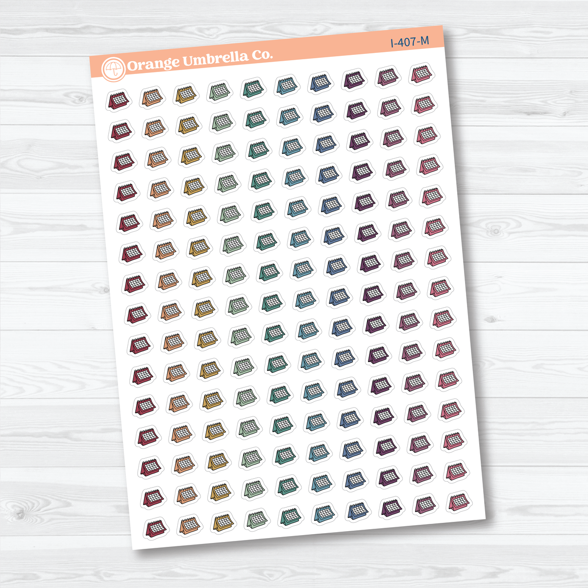 Micro Calendar Icons | Appointment & Schedule Planner Stickers | I-407