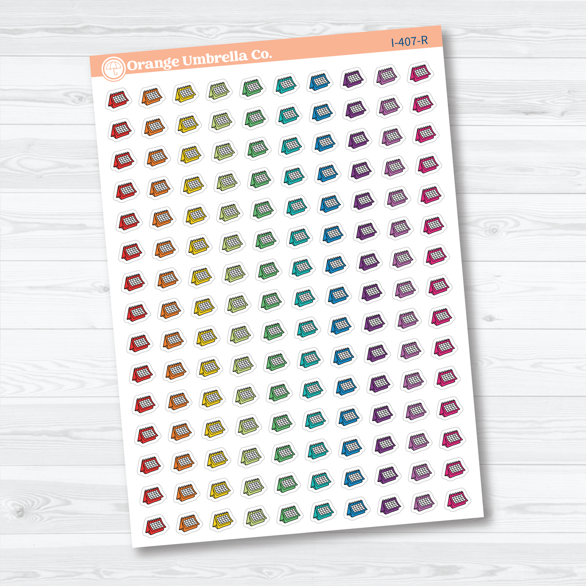 Micro Calendar Icons | Appointment & Schedule Planner Stickers | I-407