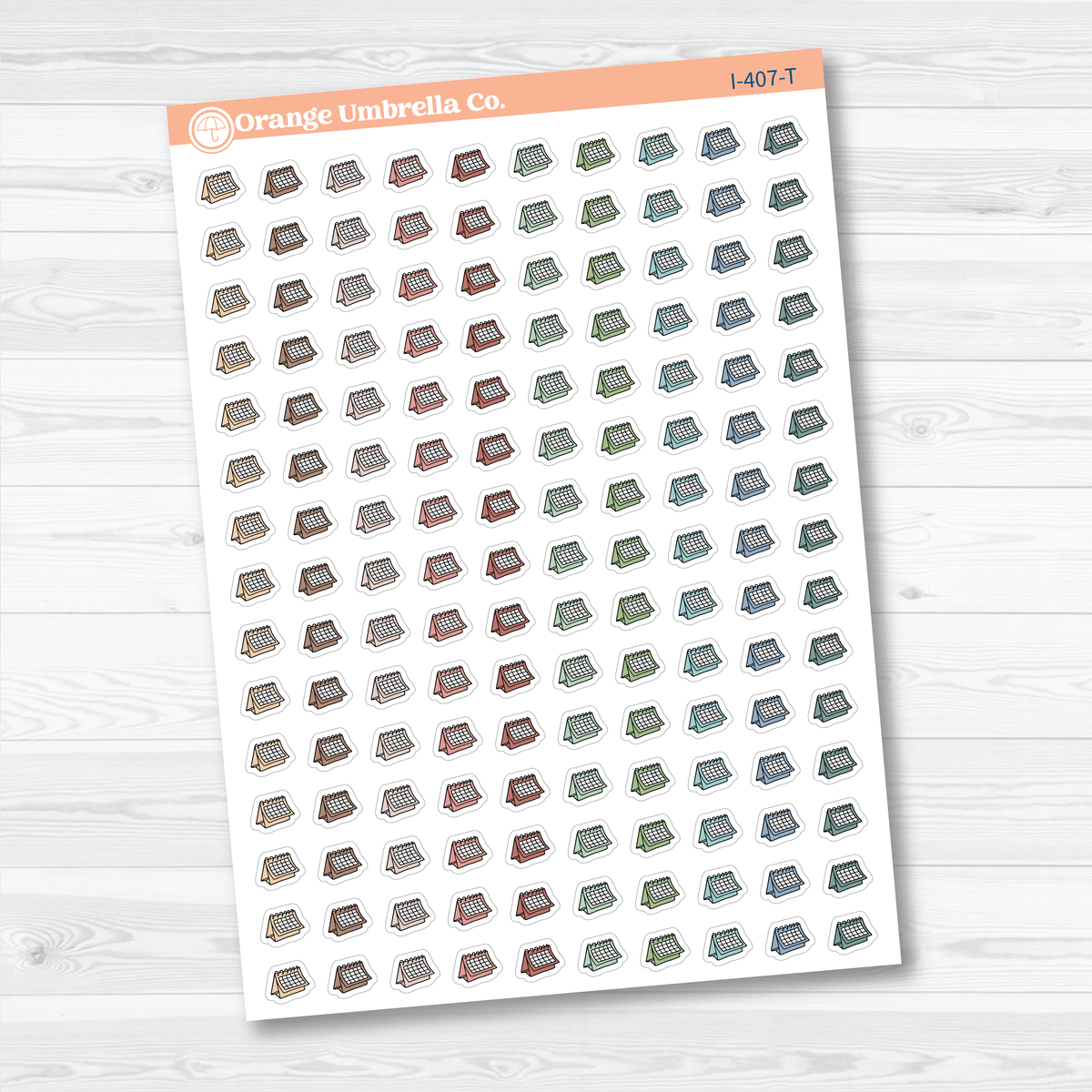 Micro Calendar Icons | Appointment & Schedule Planner Stickers | I-407