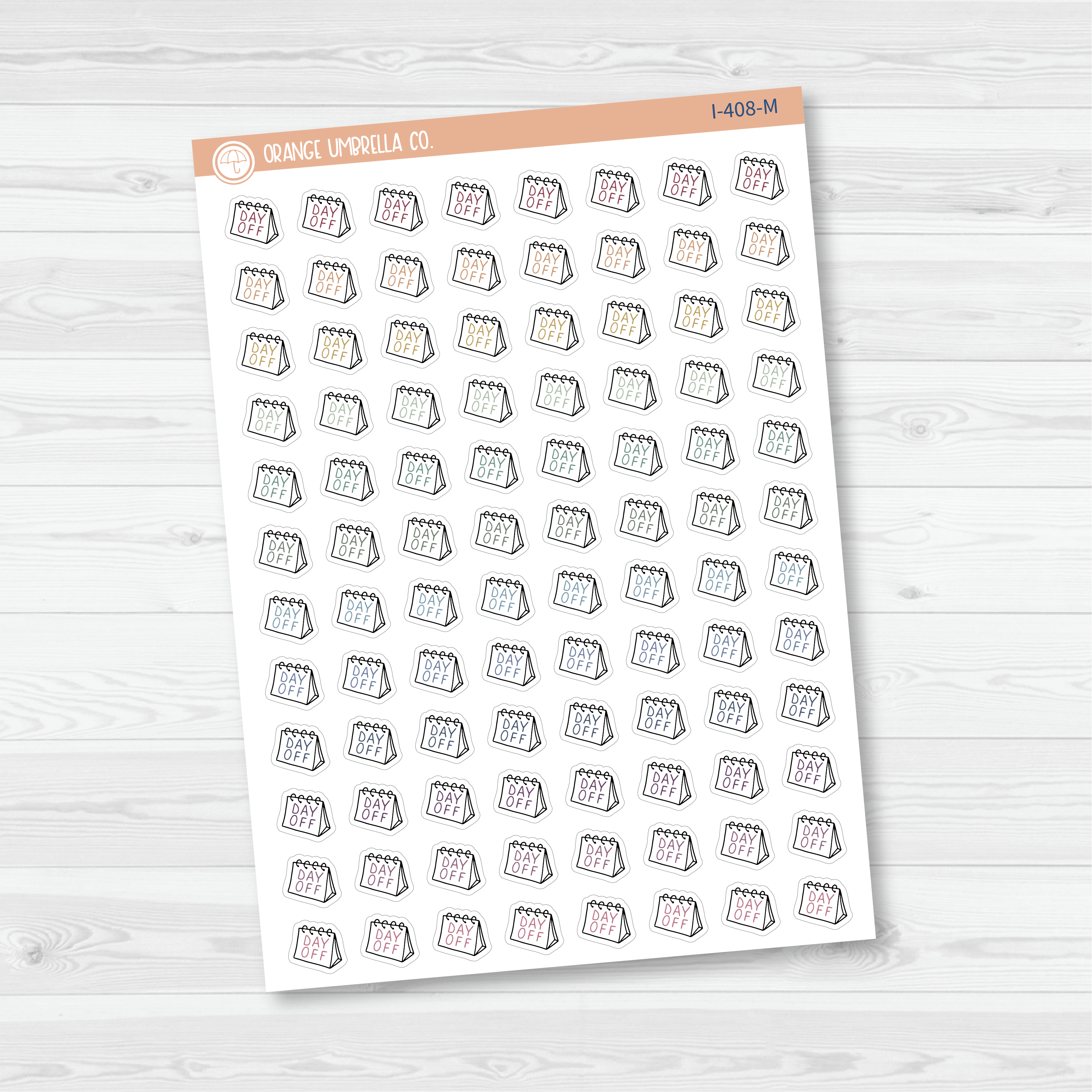 Day Off Icon Planner Stickers | I-408