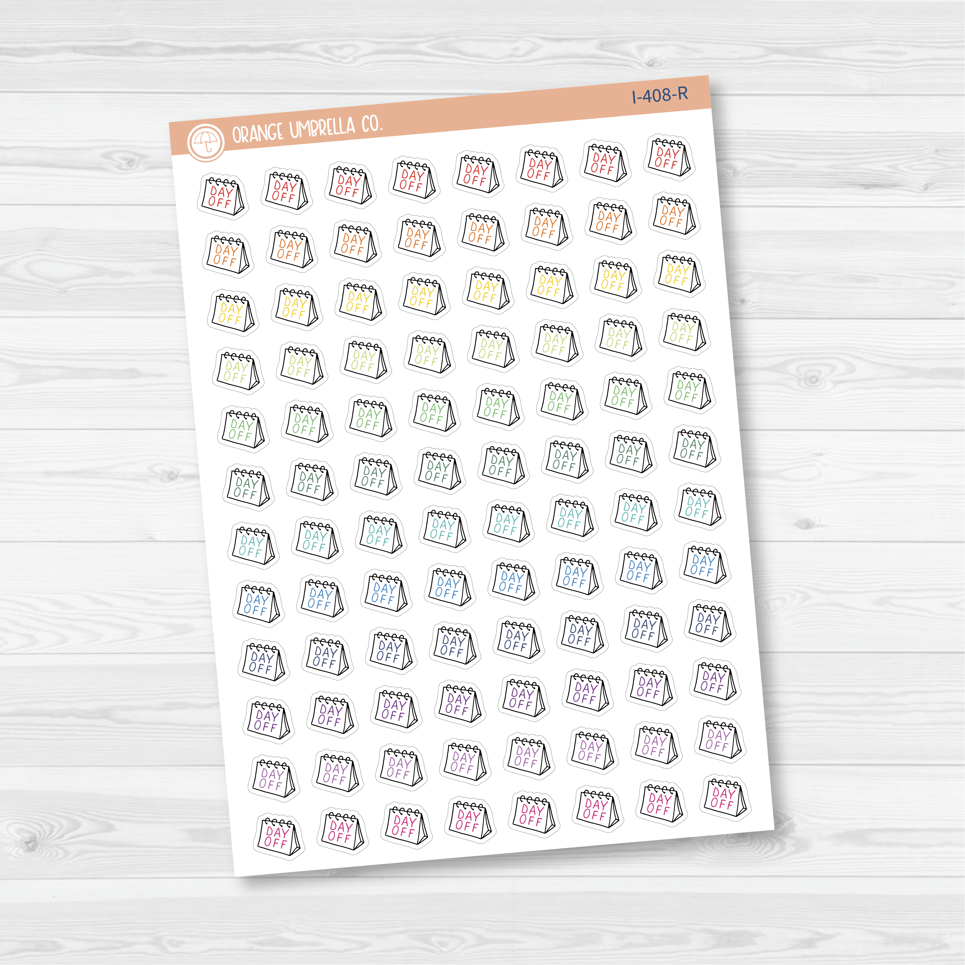 Day Off Icon Planner Stickers | I-408