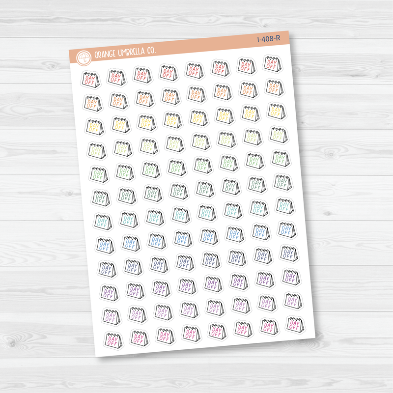 Day Off Icon Planner Stickers | I-408