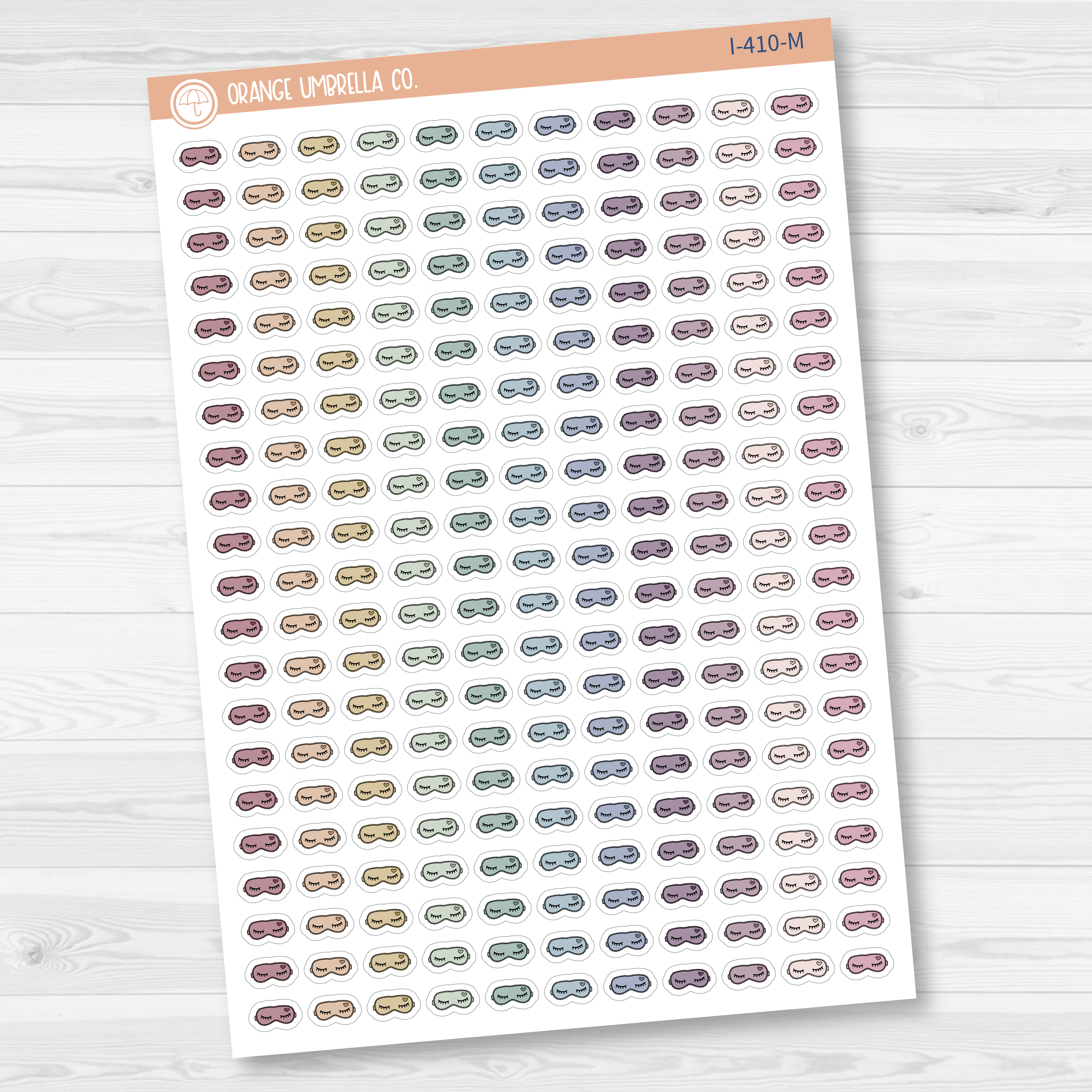 Sleep Mask Icon Planner Stickers | I-410